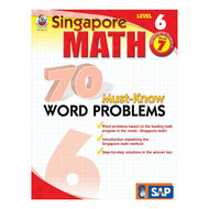 Singapore Math - 70 Must-Know Word Problems Workbook for 7th Grade