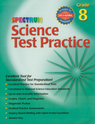 Science Test Practice Grade 8 (Spectrum)