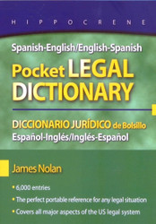 Spanish-English/English-Spanish Pocket Legal Dictionary/Diccionario