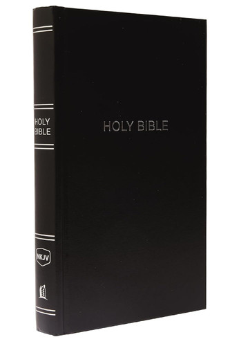 NKJV Pew Bible Hardcover Black Red Letter Comfort Print: Holy Bible