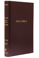 NKJV Pew Bible Hardcover Burgundy Red Letter Comfort Print: Holy