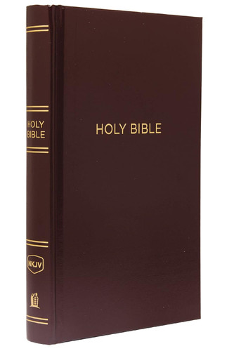 NKJV Pew Bible Hardcover Burgundy Red Letter Comfort Print: Holy