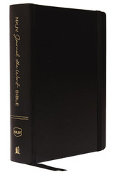 NKJV Journal the Word Bible Leathersoft Black Red Letter Comfort Print