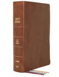 NET Bible Full-notes Edition Genuine Leather Brown Thumb Indexed
