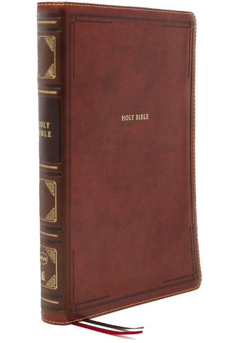 NKJV Holy Bible Giant Print Center-Column Reference Bible Brown