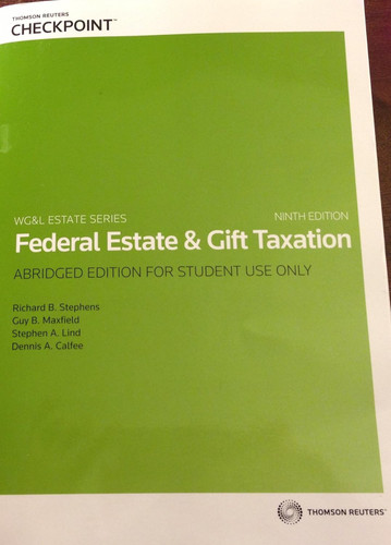 Federal Estate and Gift-Taxation Federal Estate and Gift-Taxation