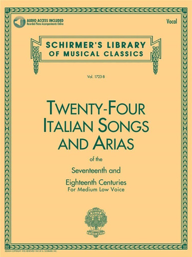 Twenty-four Italian Songs and Arias of the Seventeenth and Eighteenth