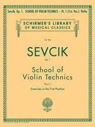 School of Violin Technics Op. 1 - Book 1: Schirmer Library of