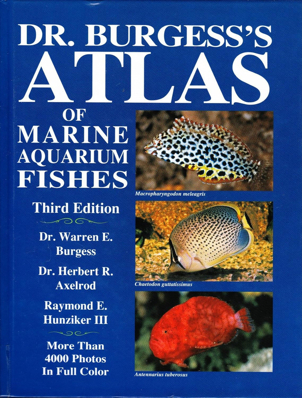 洋書　Dr. Burgess's Atlas of 海水魚　大型本 Dr Burgess's Atlas of Marine Aquarium Fishes by Warren E