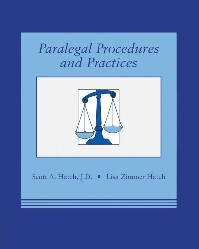 Paralegal Procedures and Practices by Scott Hatch - American Book Warehouse