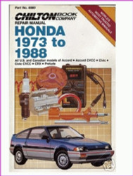 Chilton Repair Manual Honda 1973 to 1988 All U.S. and Canadian Models