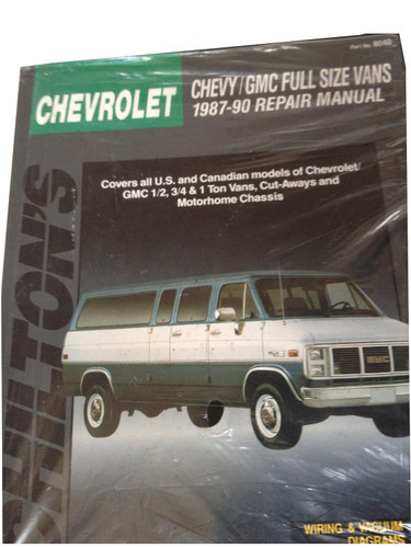 Chevy-Gmc Full Size Vans 1987-90 Repair Manual