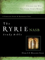 The Ryrie NAS Study Bible Hardcover Red Letter Indexed