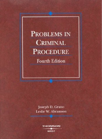 Problems In Criminal Procedure
