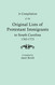 Compilation of the Original Lists of Protestant Immigrants to South