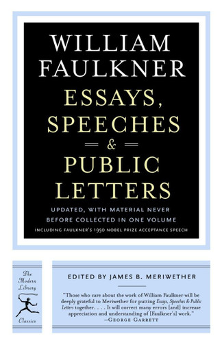 Essays Speeches & Public Letters
