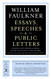 Essays Speeches & Public Letters