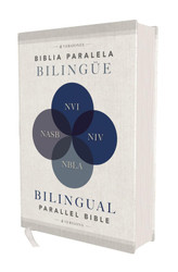 Biblia paralela Bilingue NVI NIV NBLA NASB Comfort Print Tapa Dura