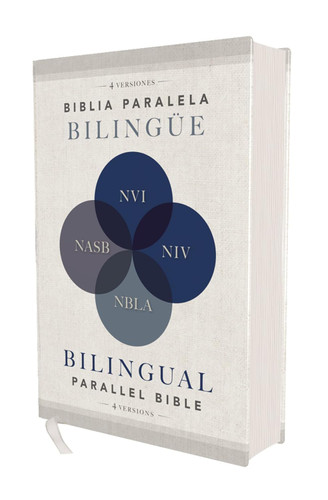 Biblia paralela Bilingue NVI NIV NBLA NASB Comfort Print Tapa Dura