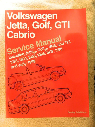 Volkswagen Jetta Golf GTI Cabrio Service Manual