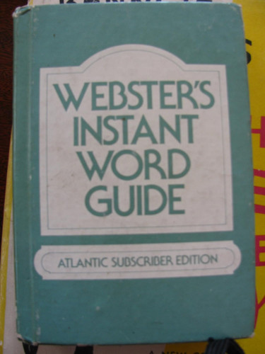 Websters Instant Word Guide