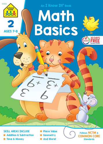 School Zone - Math Basics 2 Workbook - 64 Pages Ages 7 to 8 2nd Grade