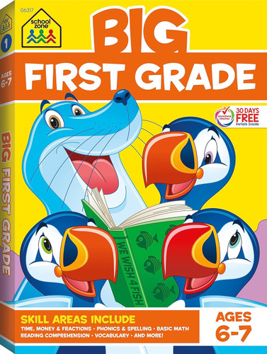School Zone - Big First Grade Workbook - 320 Pages Ages 6 to 7 1st