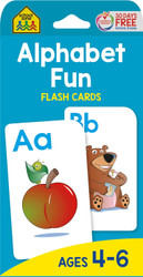 School Zone - Alphabet Fun Flash Cards - Ages 4 to 6 Preschool to