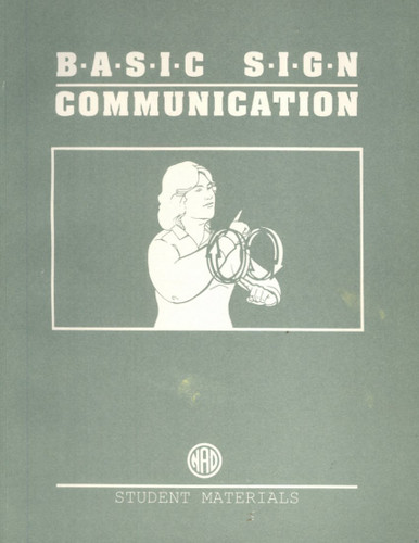 Basic Sign Communication: Student Materials