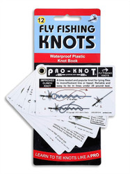 Pro-Knot Fly Fishing Knot Cards - Waterproof Knot Cards With 12 Best