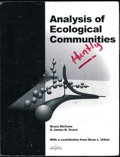 Analysis of Ecological Communities
