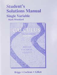 Student Solutions Manual Single Variable For Calculus