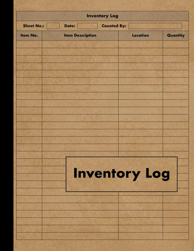 Inventory Log: Large Inventory Log Book - 120 Pages for Business and