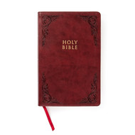 CSB Large Print Personal Size Reference Bible Burgundy LeatherTouch