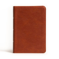 NASB Compact Reference Bible Burnt Sienna LeatherTouch Red Letter
