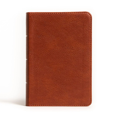 NASB Compact Reference Bible Burnt Sienna LeatherTouch Red Letter