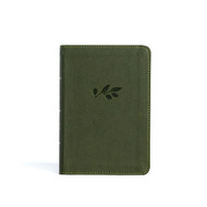 NASB Compact Reference Bible Olive LeatherTouch Red Letter