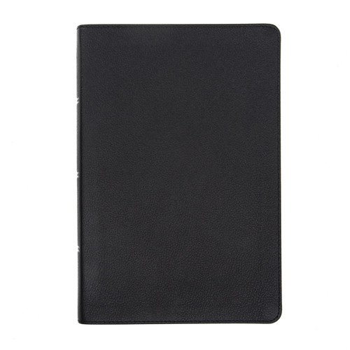 NASB Giant Print Reference Bible Black Genuine Leather Indexed Red