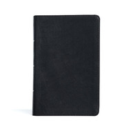 CSB Large Print Personal Size Reference Bible Black LeatherTouch