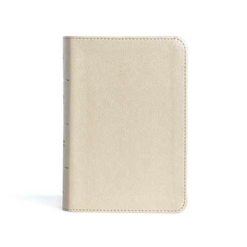 CSB Compact Reference Bible Gold LeatherTouch Red Letter Presentation