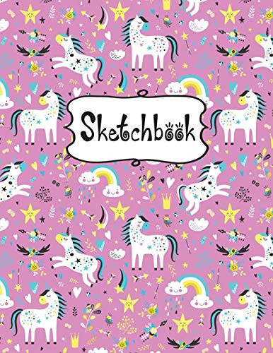 Sketchbook: Cute Unicorn drawing paper for kids: Sketch Pads for
