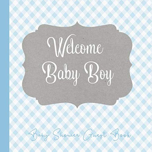 Baby Shower Guest Book Welcome Baby Boy