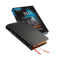 NIV Pitt Minion Reference Bible Black Goatskin Leather Red-letter Text