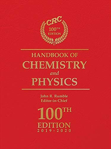 CRC Handbook of Chemistry and Physics 100th Edition