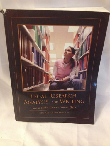 Legal Research Analysis and Writing (Custom )