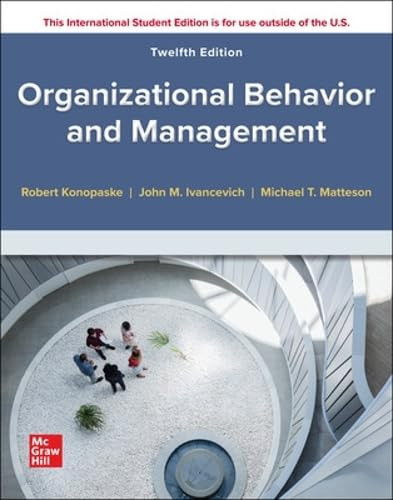 ISE Organizational Behavior and Management