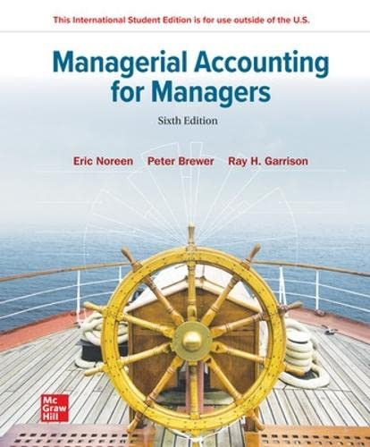 ISE Managerial Accounting for Managers