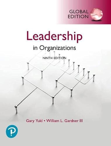 Leadership In Organizations Global Ed