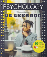 Loose-leaf Version for Psychology in Modules