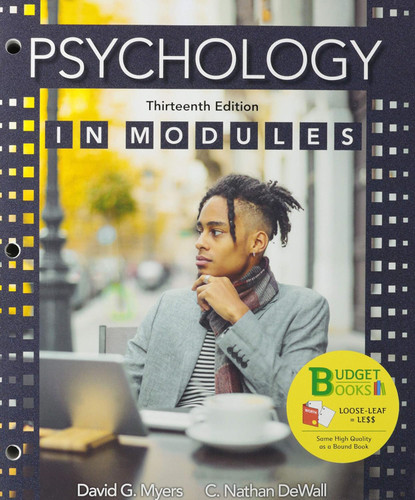 Loose-leaf Version for Psychology in Modules